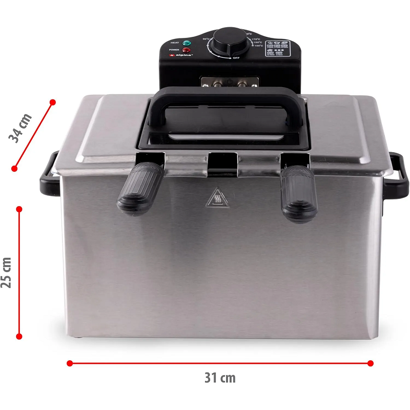Freidora Doble 5L Acero Inoxidable